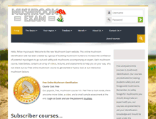 Tablet Screenshot of mushroomexam.com